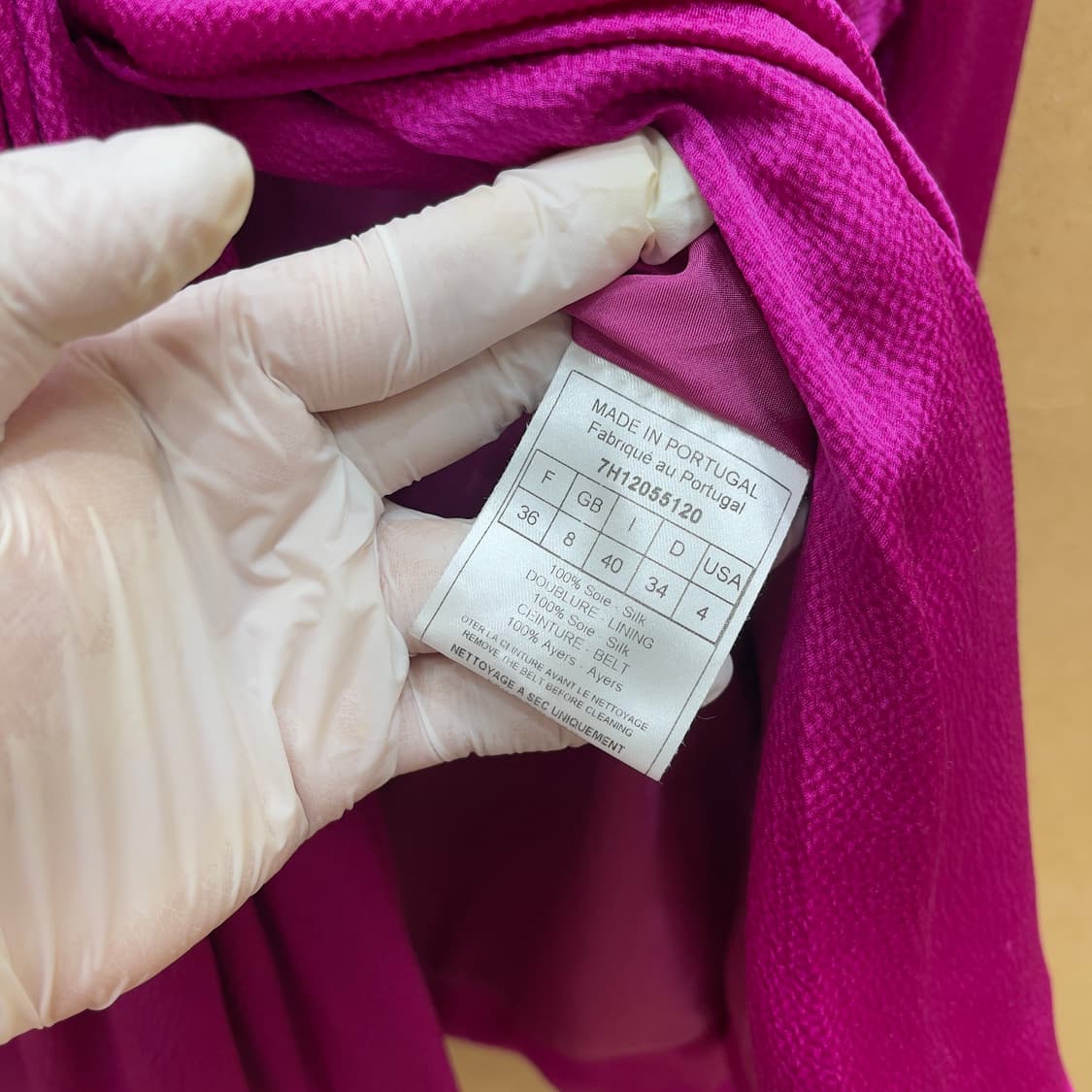 크리스찬디올 노티드 실크 블라우스 상품이미지6