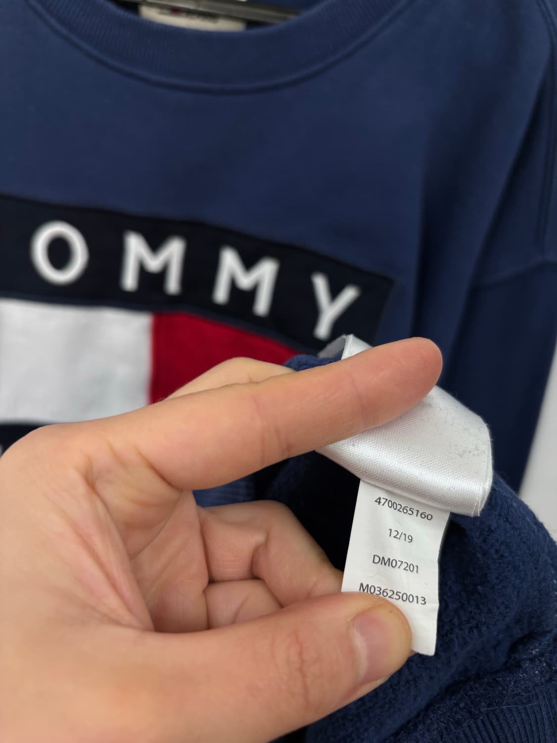 타미힐피거 로고자수 맨투맨 상품이미지6