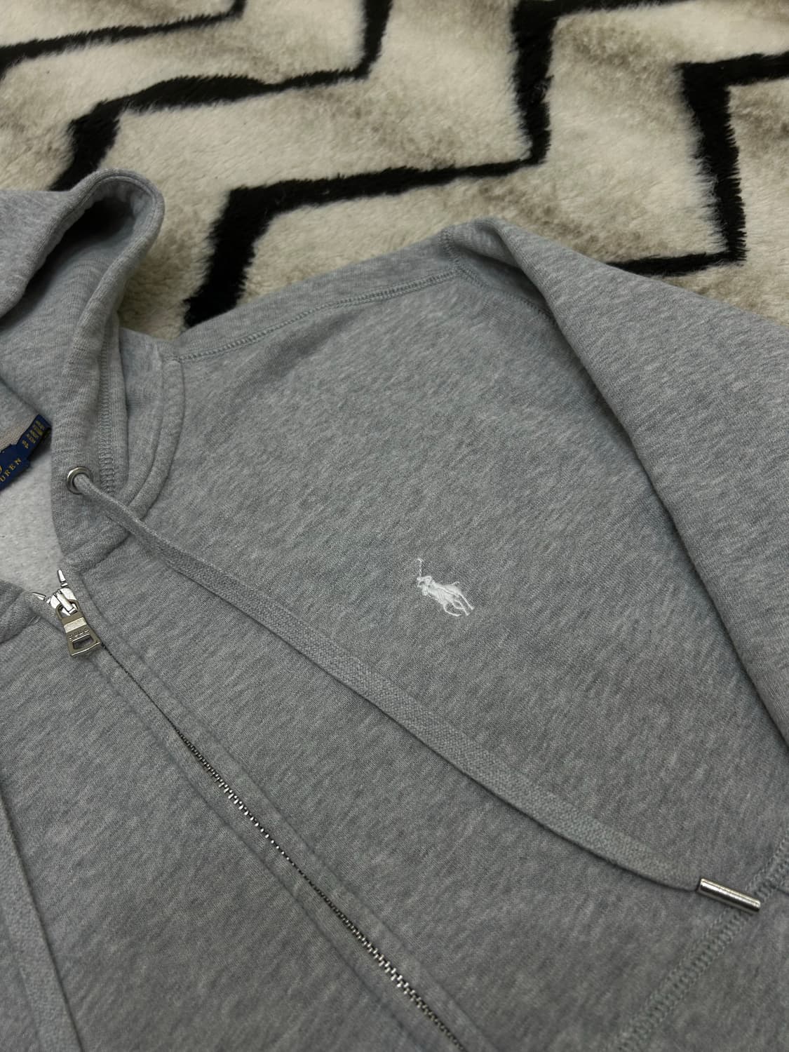 [S]폴로랄프로렌 트임 후드집업/그레이/기모 상품이미지1