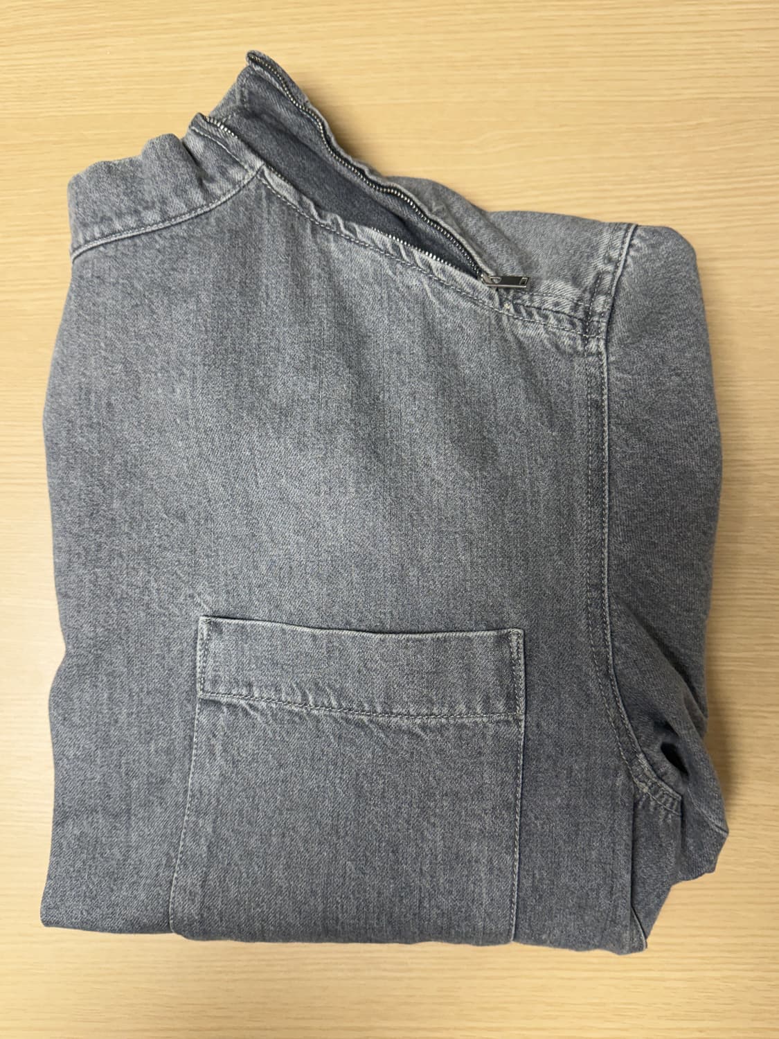 르메르 데님 집업 탑 스톤그레이 xs사이즈 상품이미지2