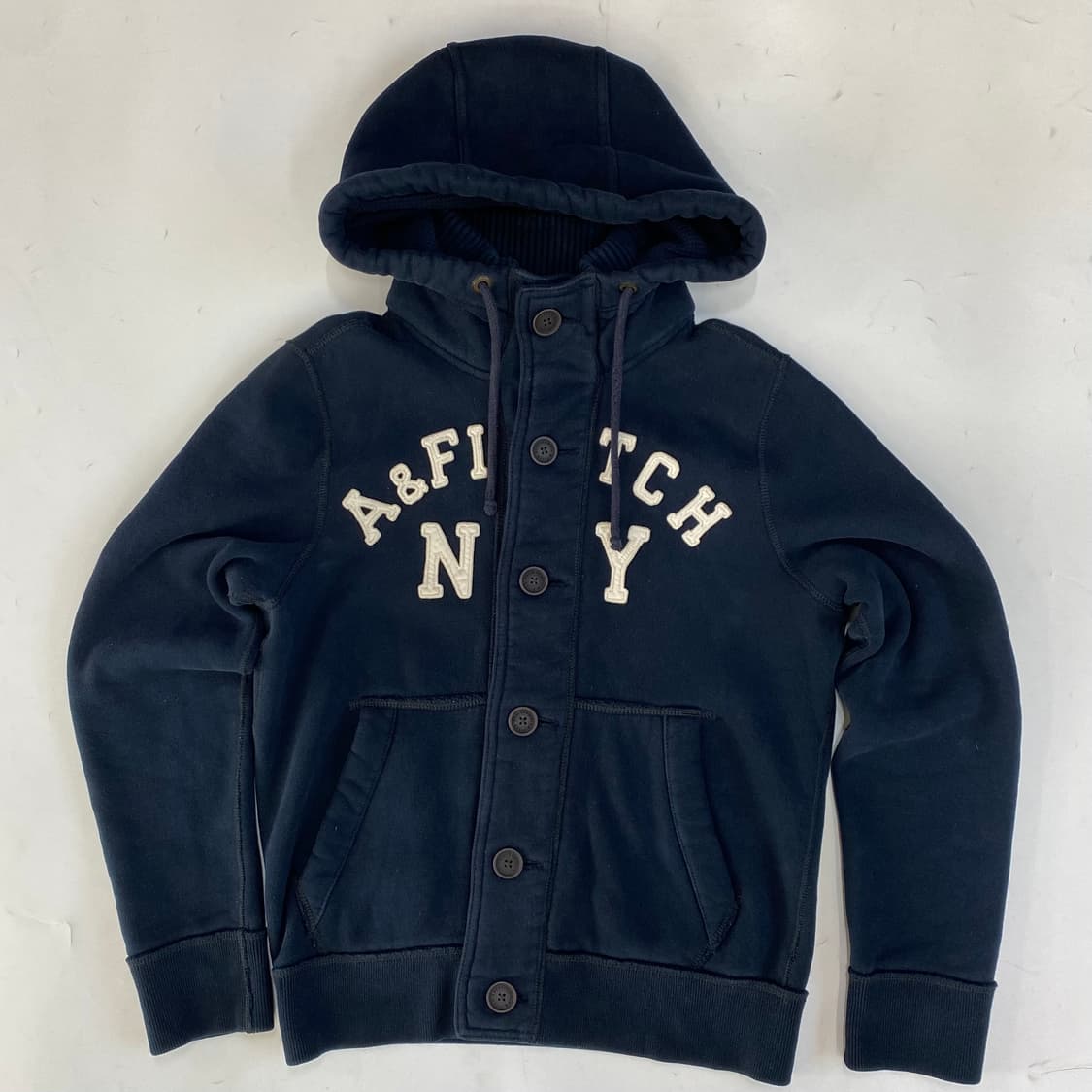 아베크롬비 & 피치 빈티지 로고 버튼 업 후드 자켓 상품이미지2