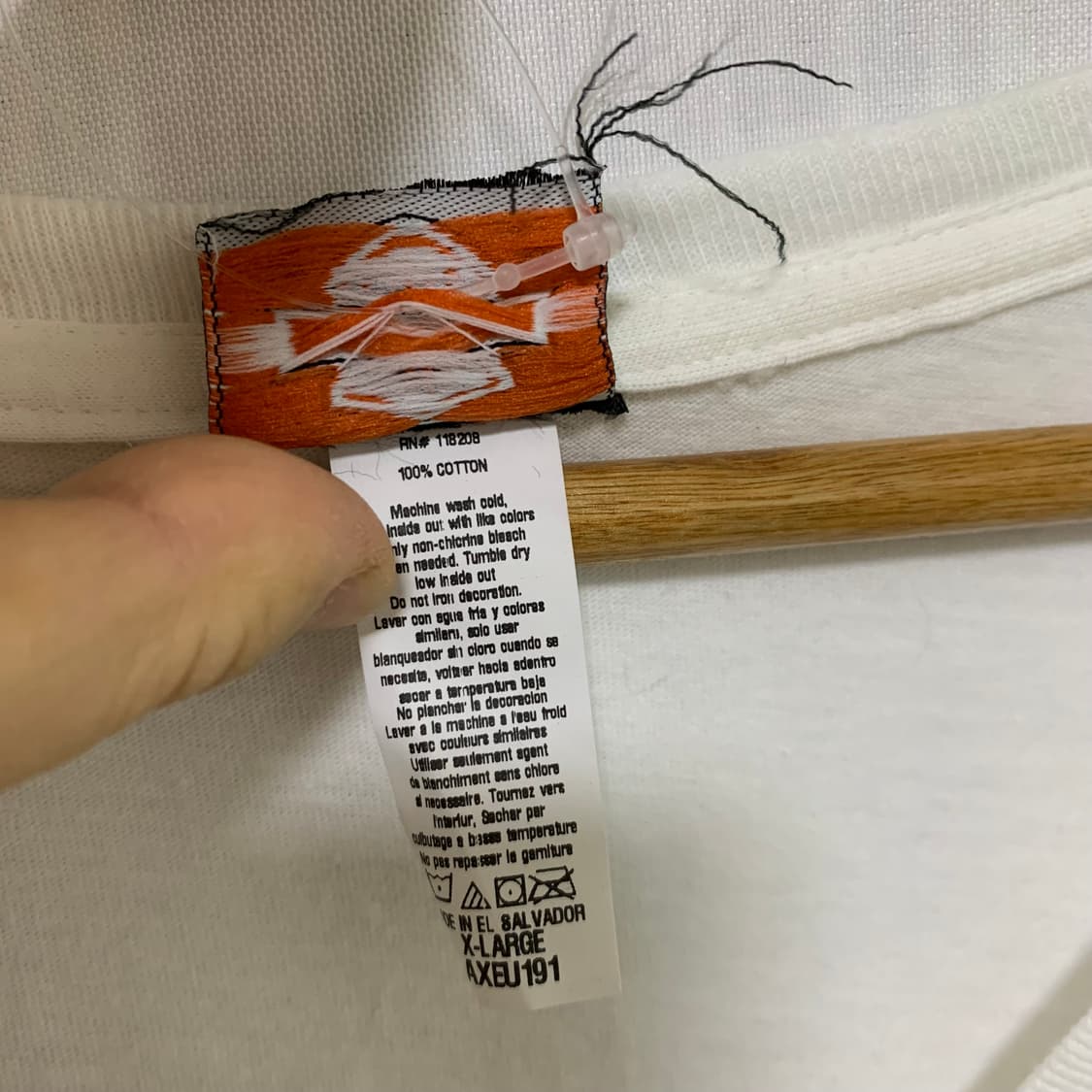 할리데이비슨 빈티지 브이넥 화이트 반팔 티셔츠 XL 남녀공용 상품이미지4