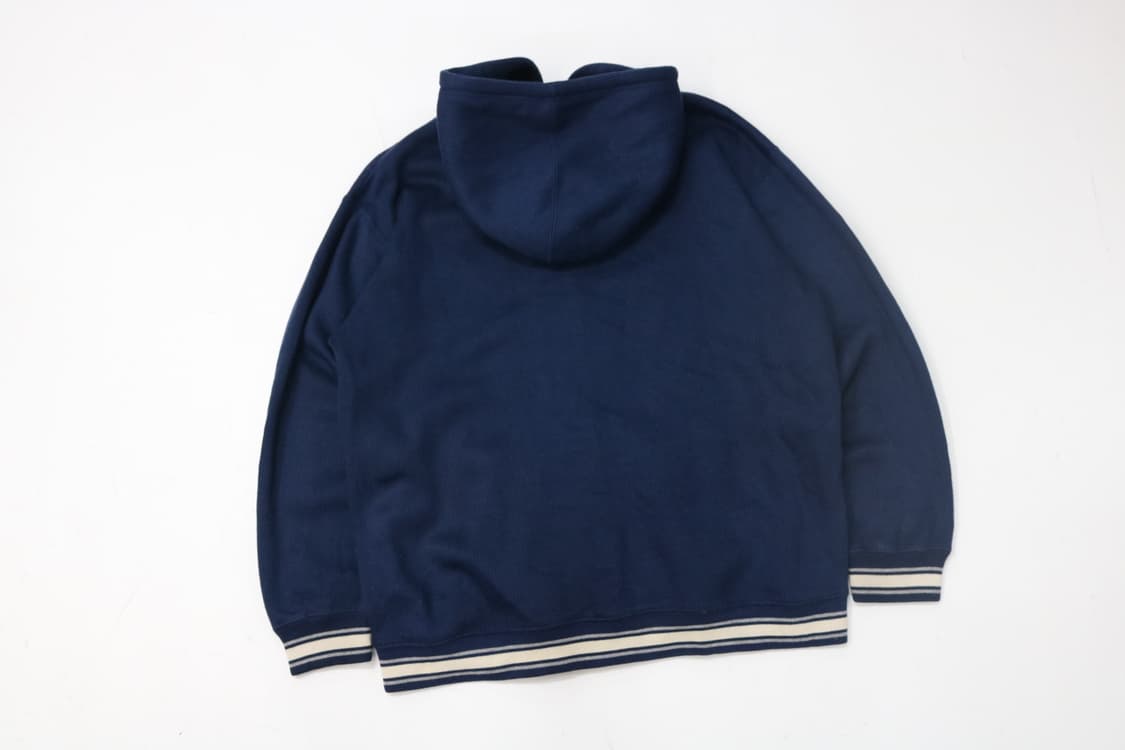 Bear 빈티지 스트라이프 시보리 네이비 후드 집업 (M) 상품이미지8