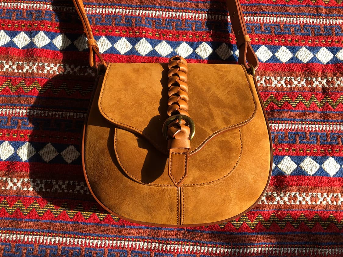 이탈리아 스웨이드 브라운 크로스백 숄더백 상품이미지3