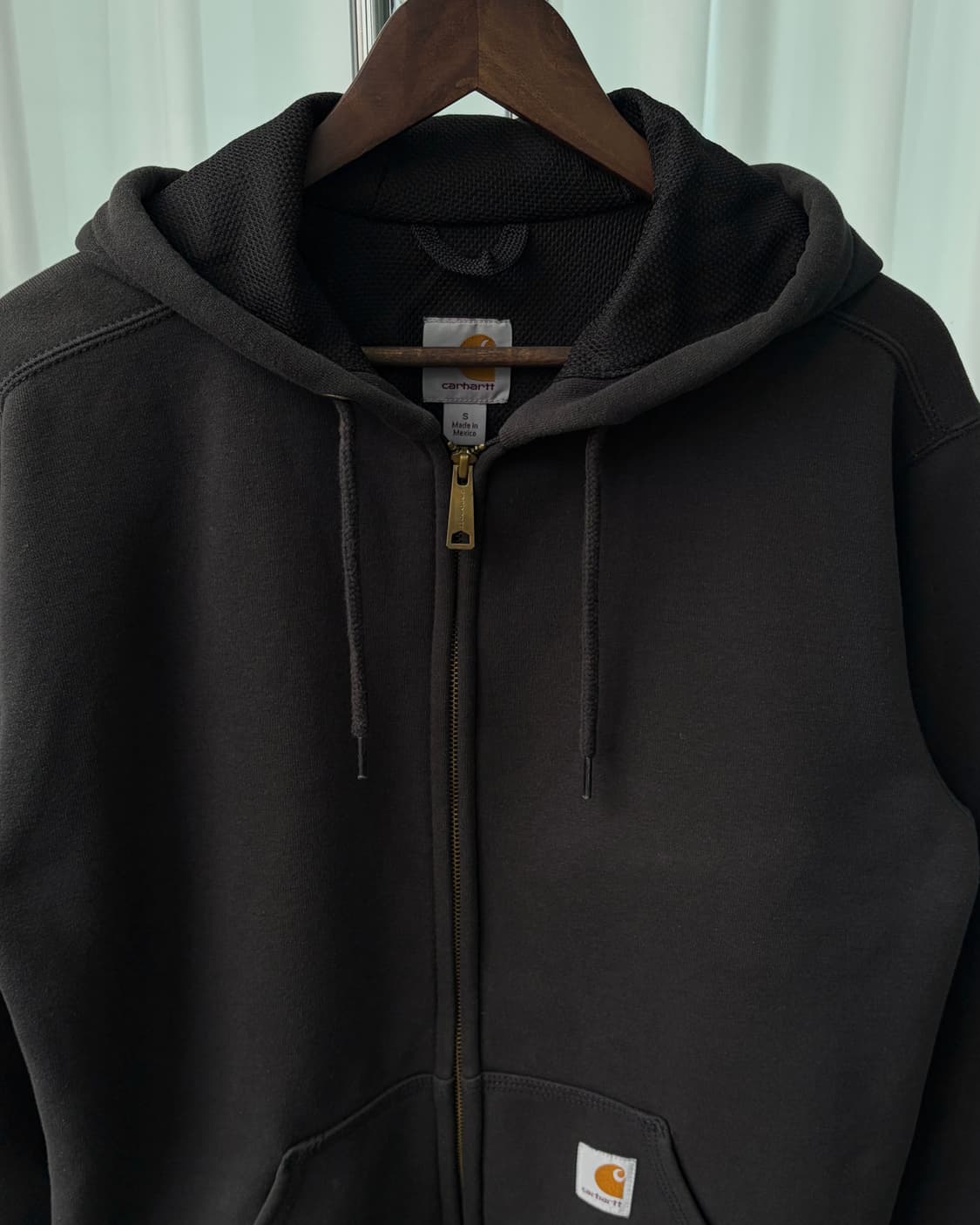 [M]칼하트 써멀 레인디펜더 블랙 후드집업 상품이미지5