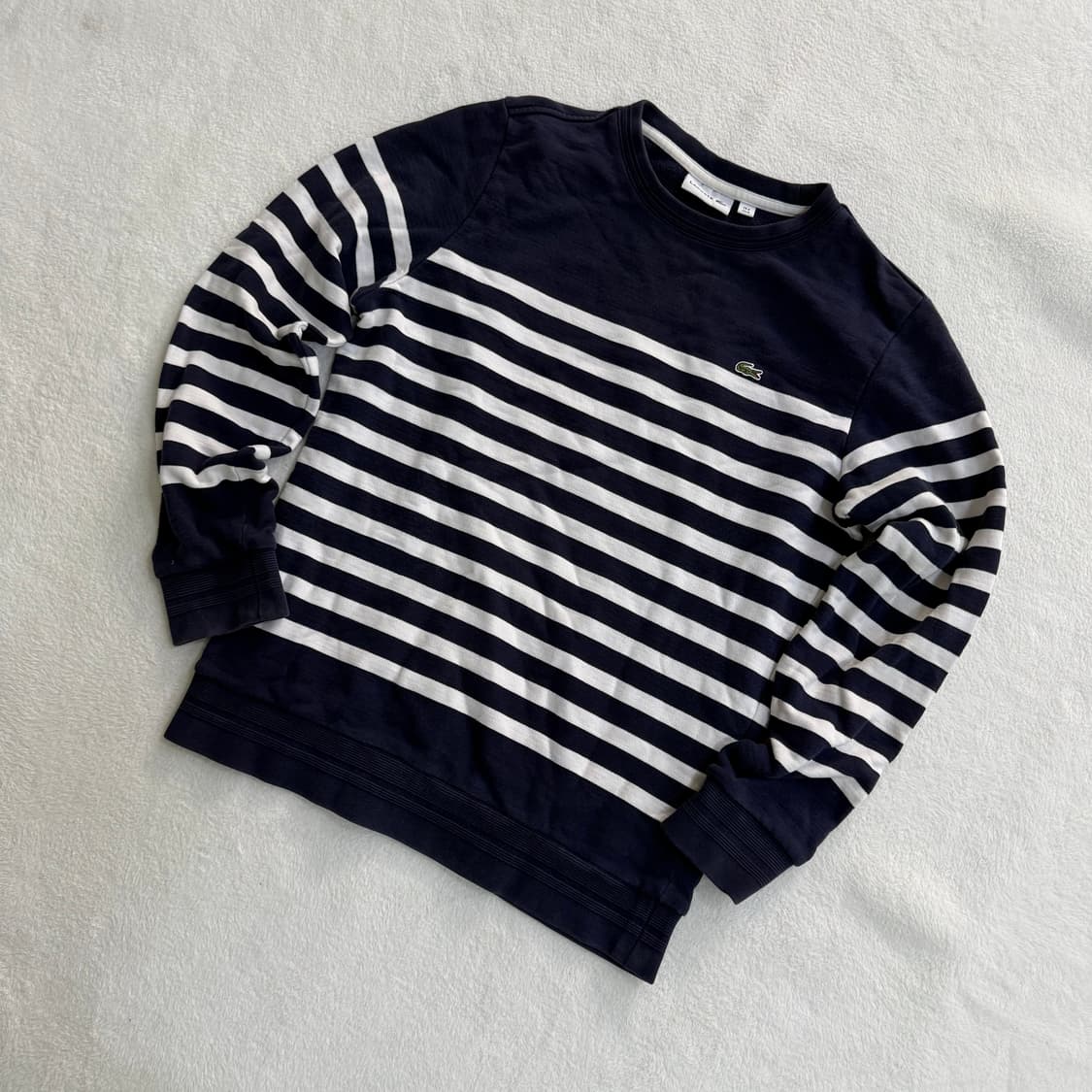 M 라코스테 스트라이프 맨투맨 0324T 상품이미지1