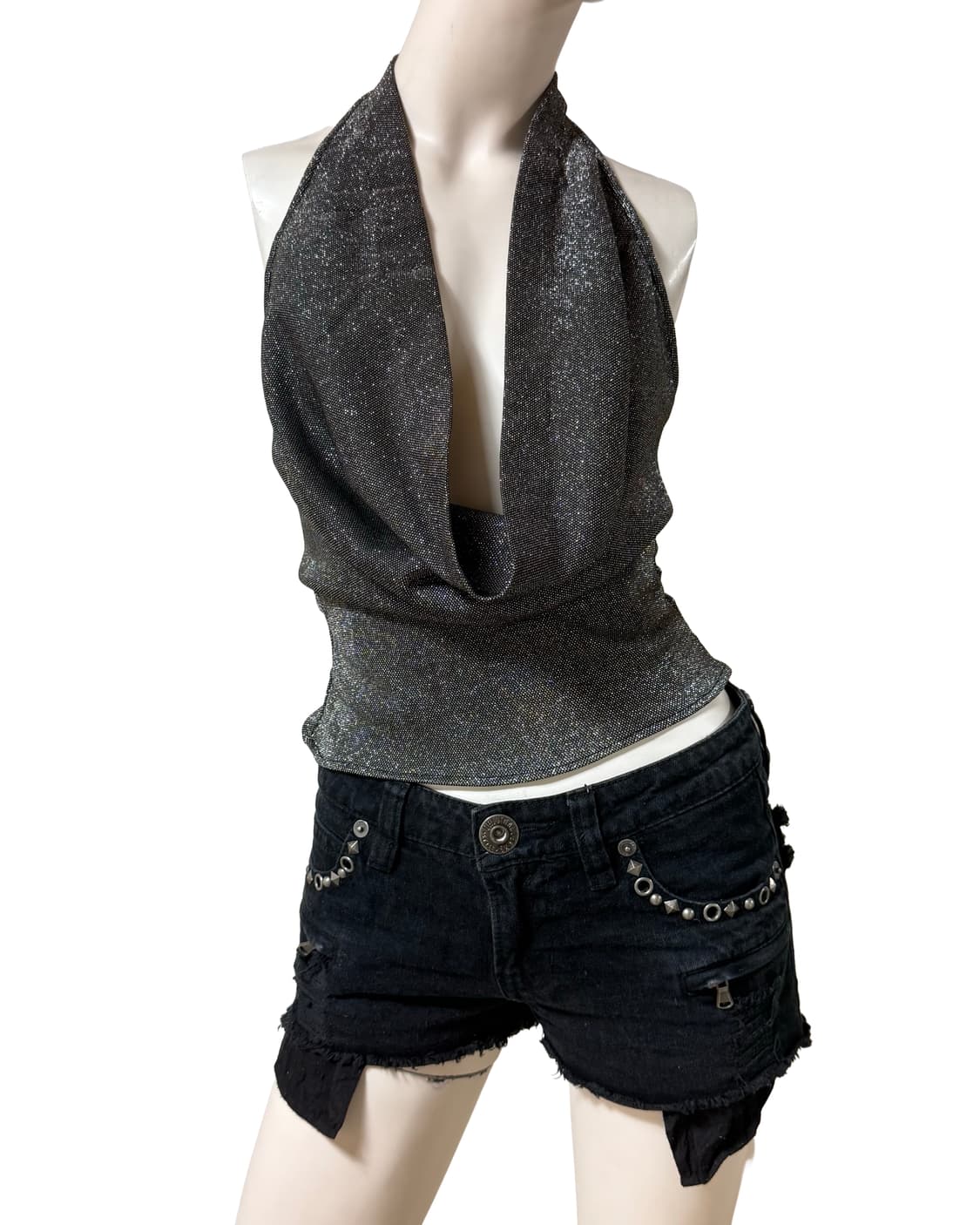 빈티지 갸루st 홀터 탑 상품이미지2