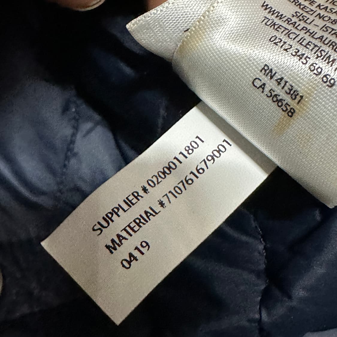 폴로랄프로렌 퀄팅자켓 m 상품이미지5