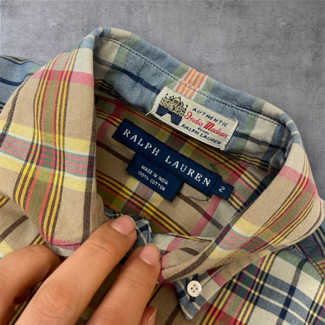 랄프로렌 Ralph lauren 마드라스 체크 버튼다운 셔츠 2 상품이미지3