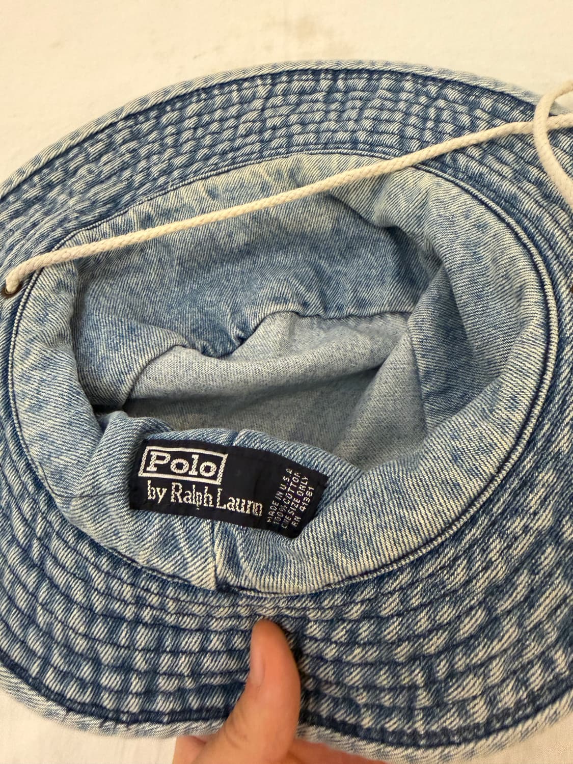 90s 폴로 랄프로렌 데님 버킷햇 벙거지 상품이미지4