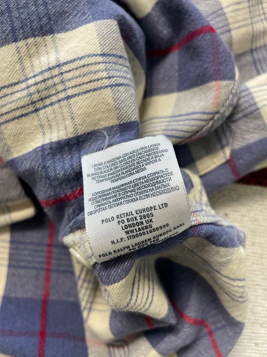 RRL 블루 체크 웨스턴 셔츠(M) 상품이미지8