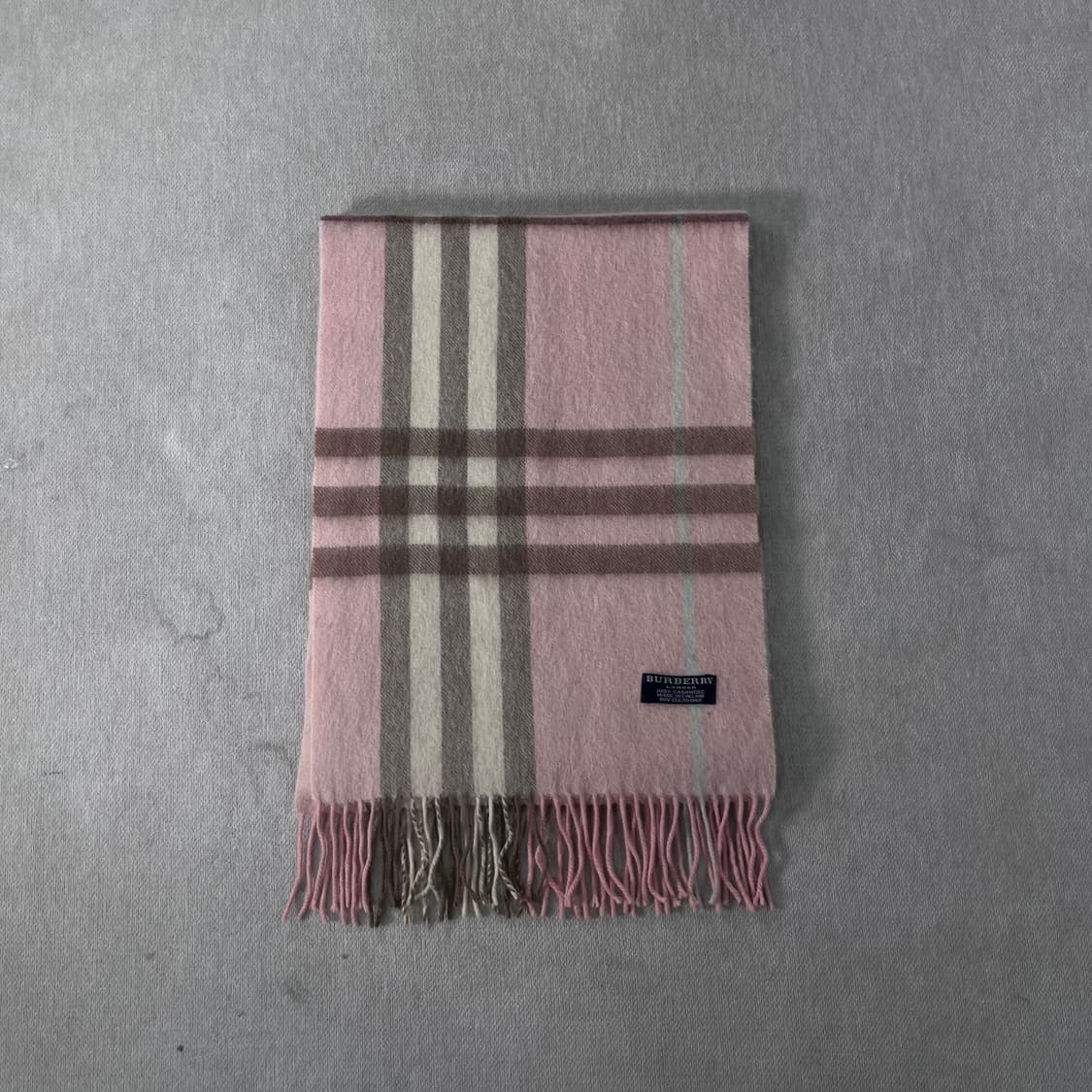 버버리 노바체크 캐시미어 핑크 머플러 상품이미지2