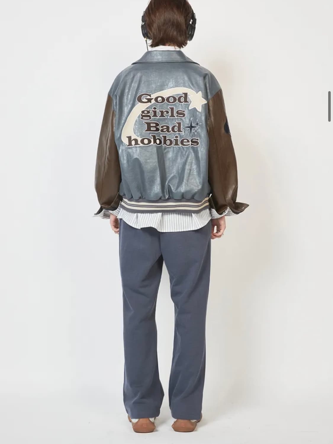 크랭크CRANK 오버사이즈 스타디움 자켓_블루 상품이미지4