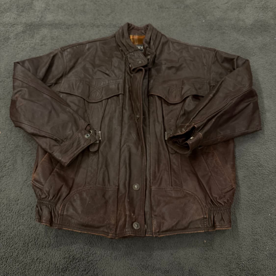 (약100~105) 빈티지 리얼레더자켓 상품이미지2