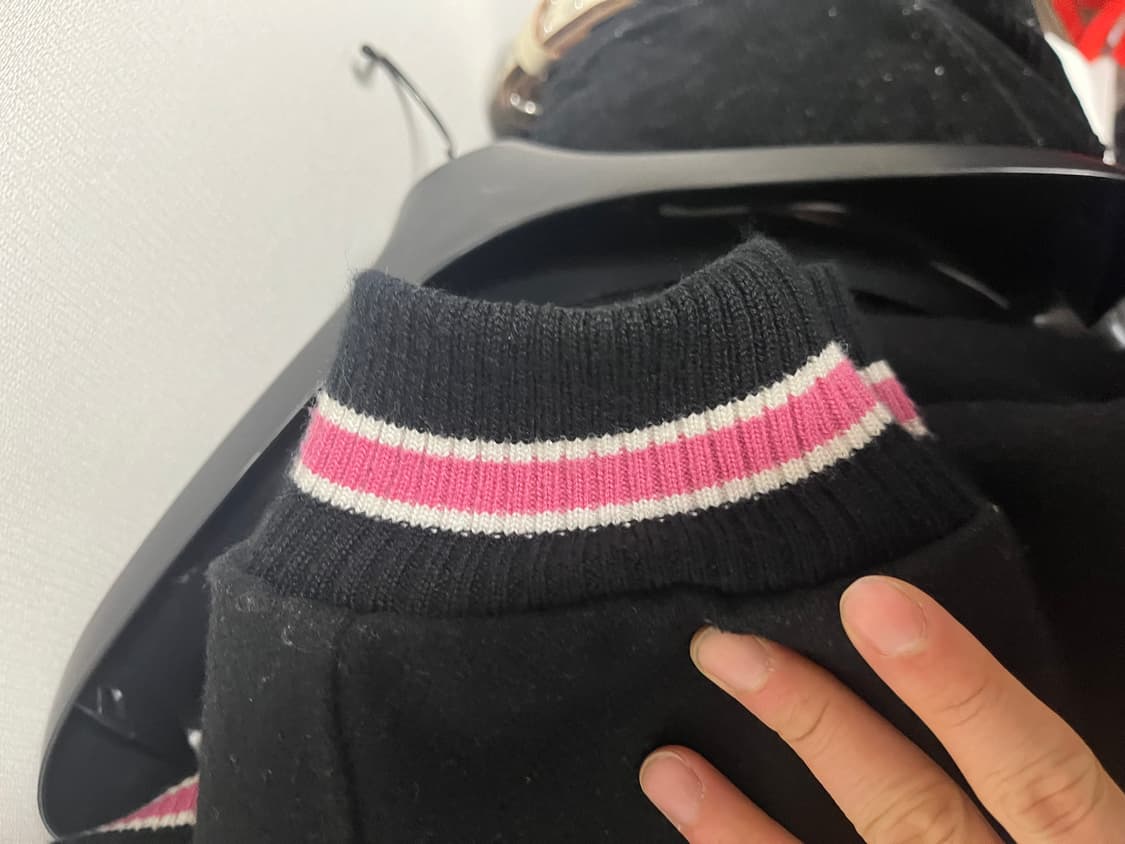 스투시 S 토크 멜튼 바시티 자켓 블랙 xl 상품이미지6