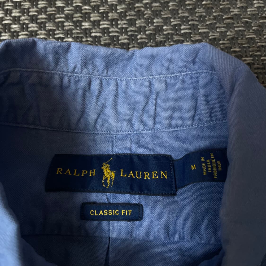 폴로 랄프로렌 옐로우포니 블루 클래식핏 긴팔 셔츠 M 상품이미지4