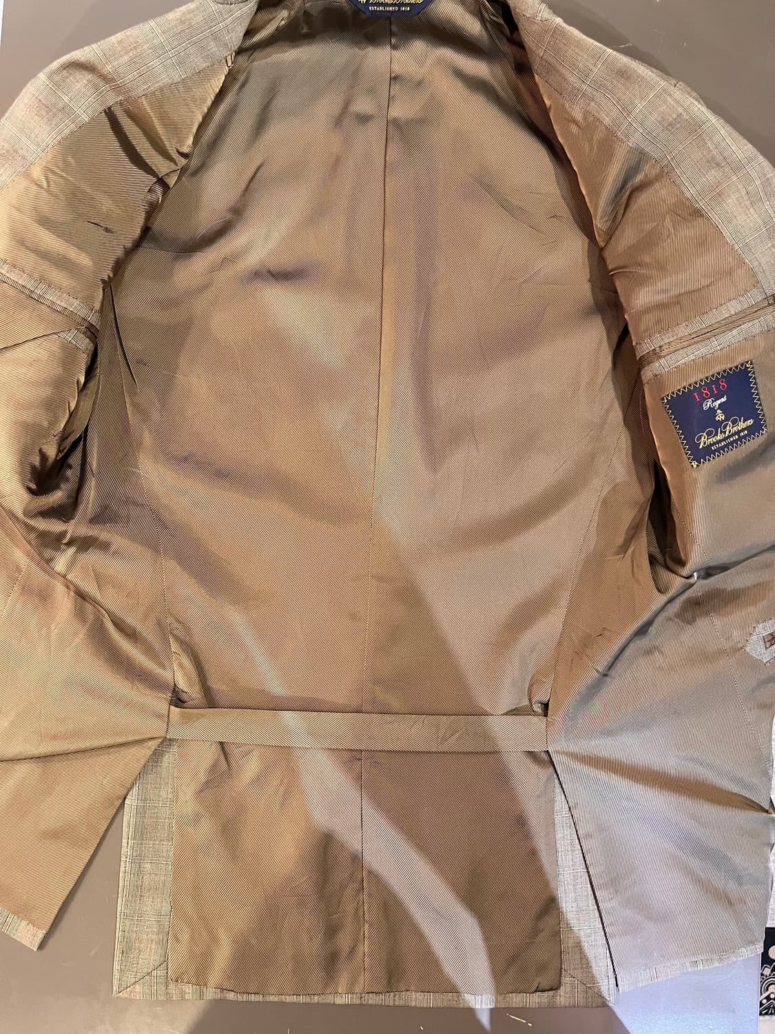 브룩스 브라더스 1818 리젠트 글렌체크 블레이저 상품이미지5