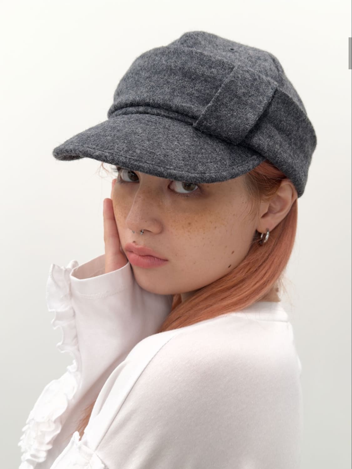 (택 O)타입서비스 Wool Belted Cap 울 벨티드 캡 모자 상품이미지1