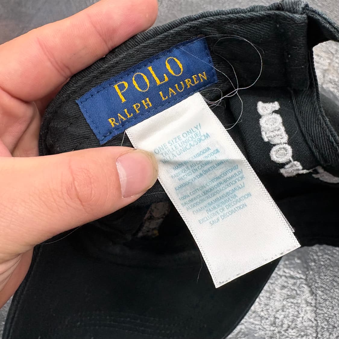 폴로 랄프로렌 블랙 폴로베어 볼캡 상품이미지5