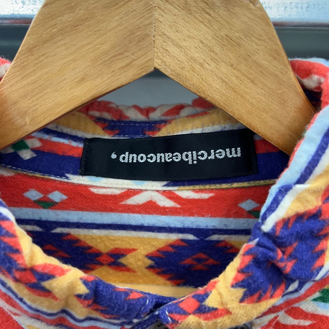 (S)메르시보꾸 패턴셔츠-Y323 상품이미지3