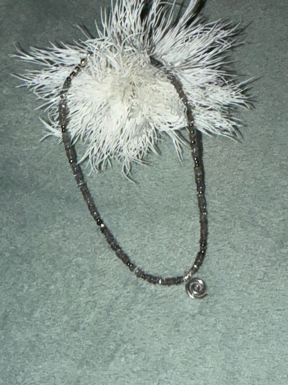 [rrrocnoc] eternal paeum 천연석 카렌실버 목걸이 상품이미지3