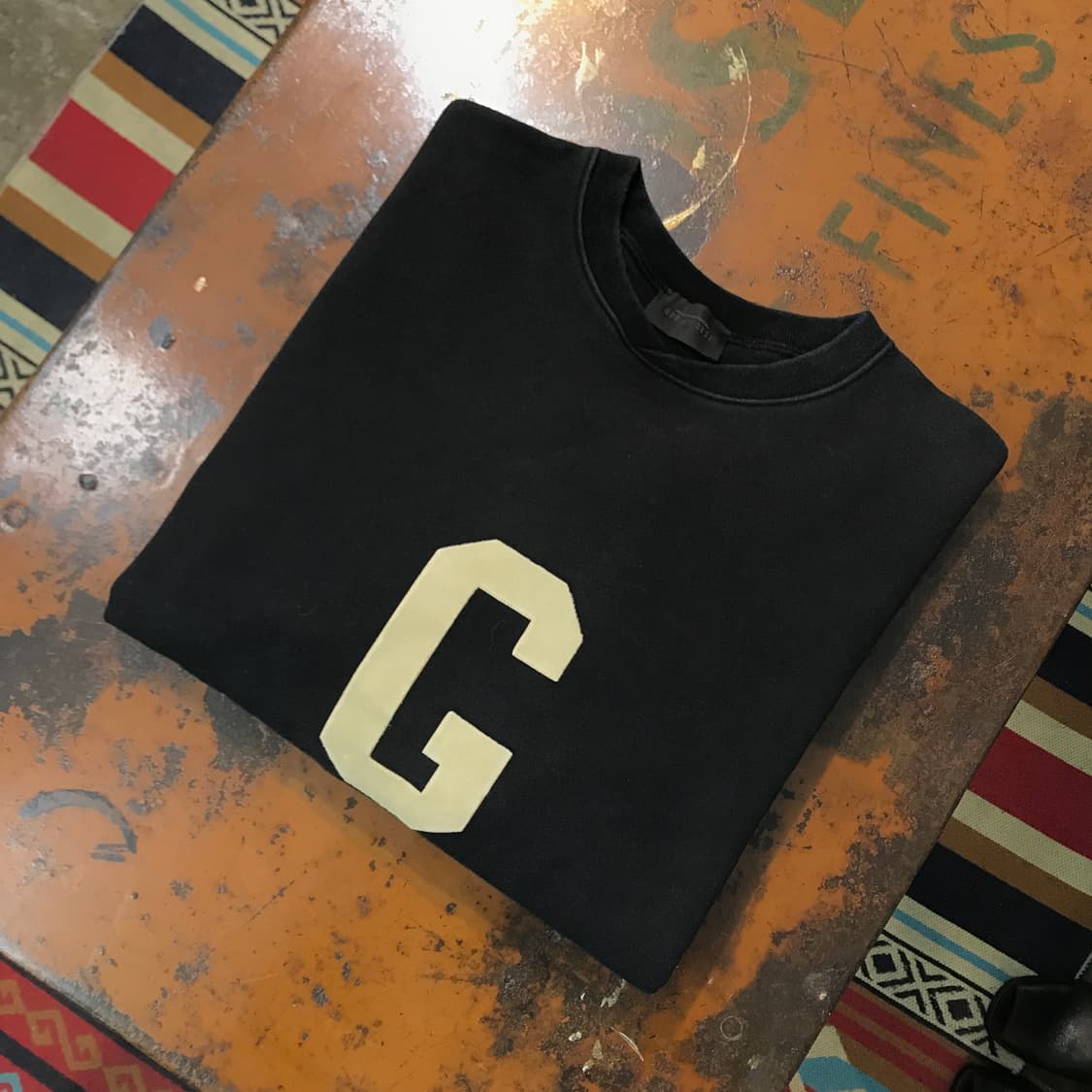 피어오브갓 블랙 쭈리 스웨트셔츠 맨투맨 남성 115 빅사이즈  상품이미지1