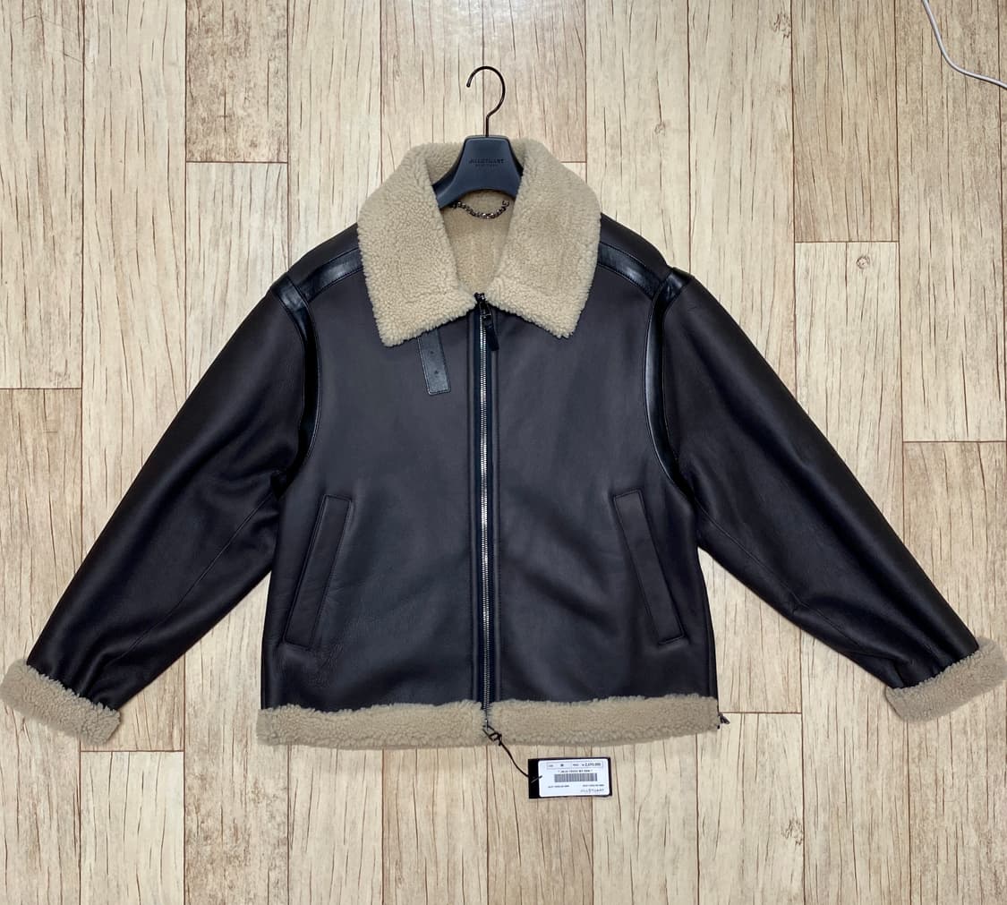 질스튜어트뉴욕/21FW 다크브라운 퍼 양가죽 무스탕/M 상품이미지1