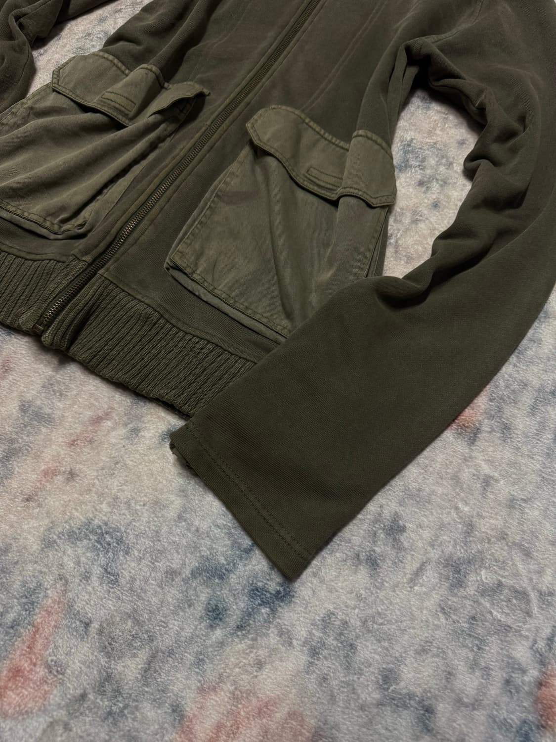 Clonedevgru trimming fur military zip up 상품이미지6