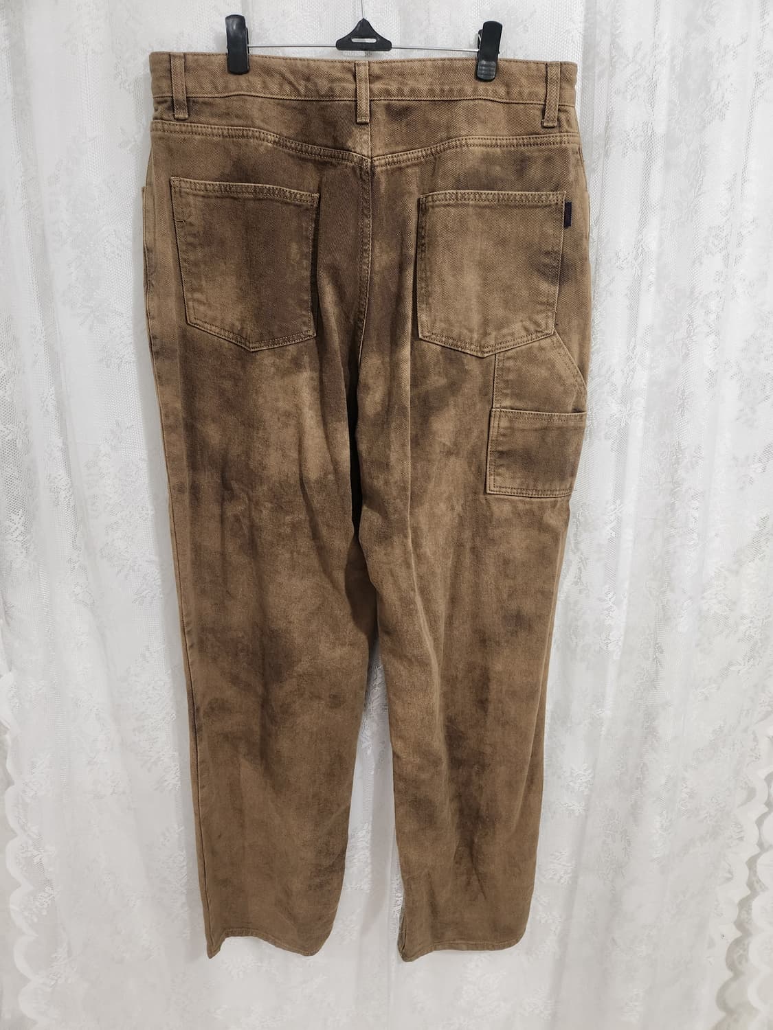 비에스래빗 카펜터 루즈핏 헤비 트윌 팬츠 브라운 (XL) 상품이미지2