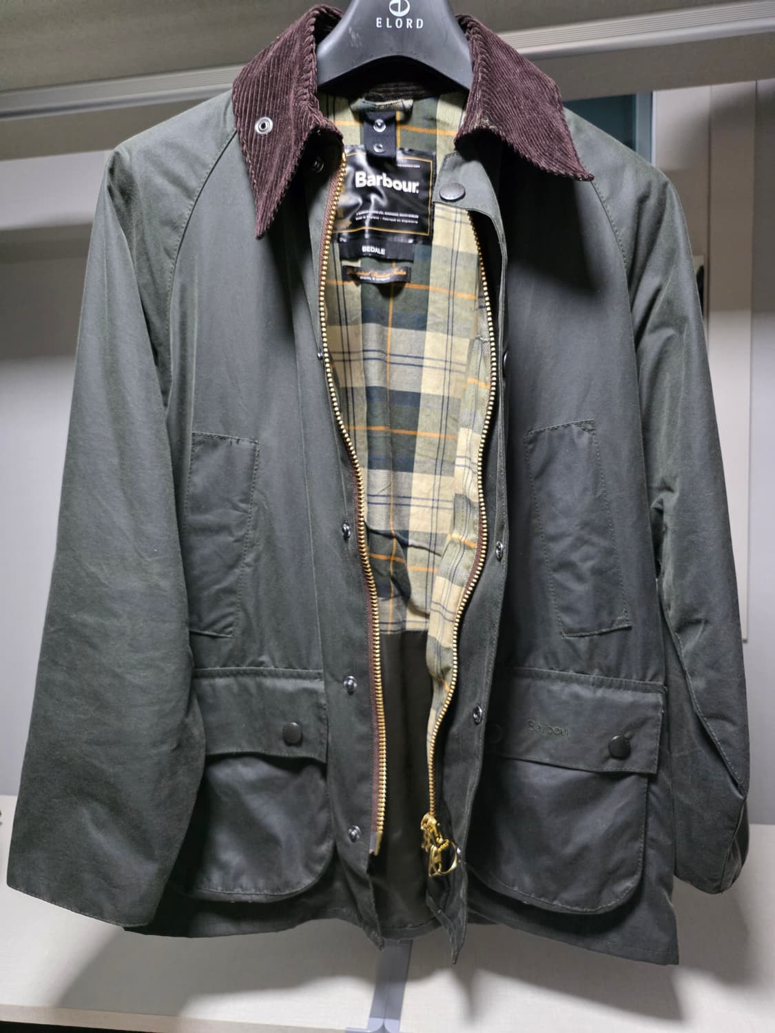 바버 비데일 세이지 왁스자켓 36사이즈 상품이미지2