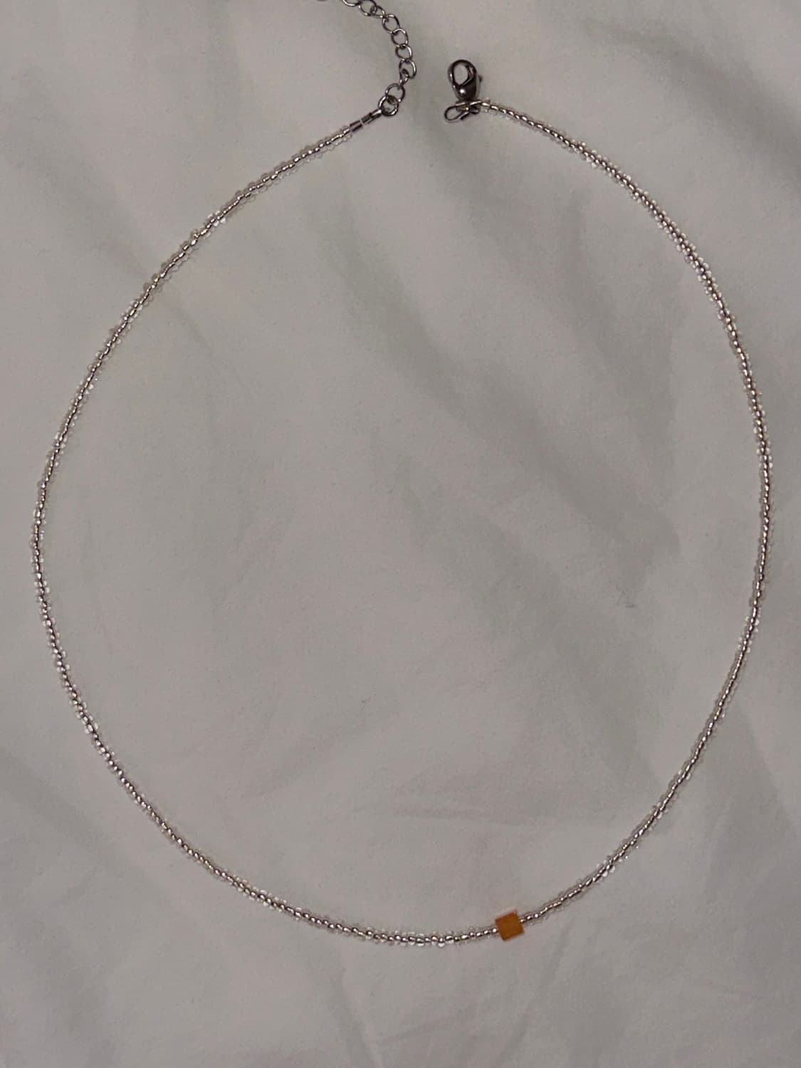 Orange glass necklace  상품이미지1