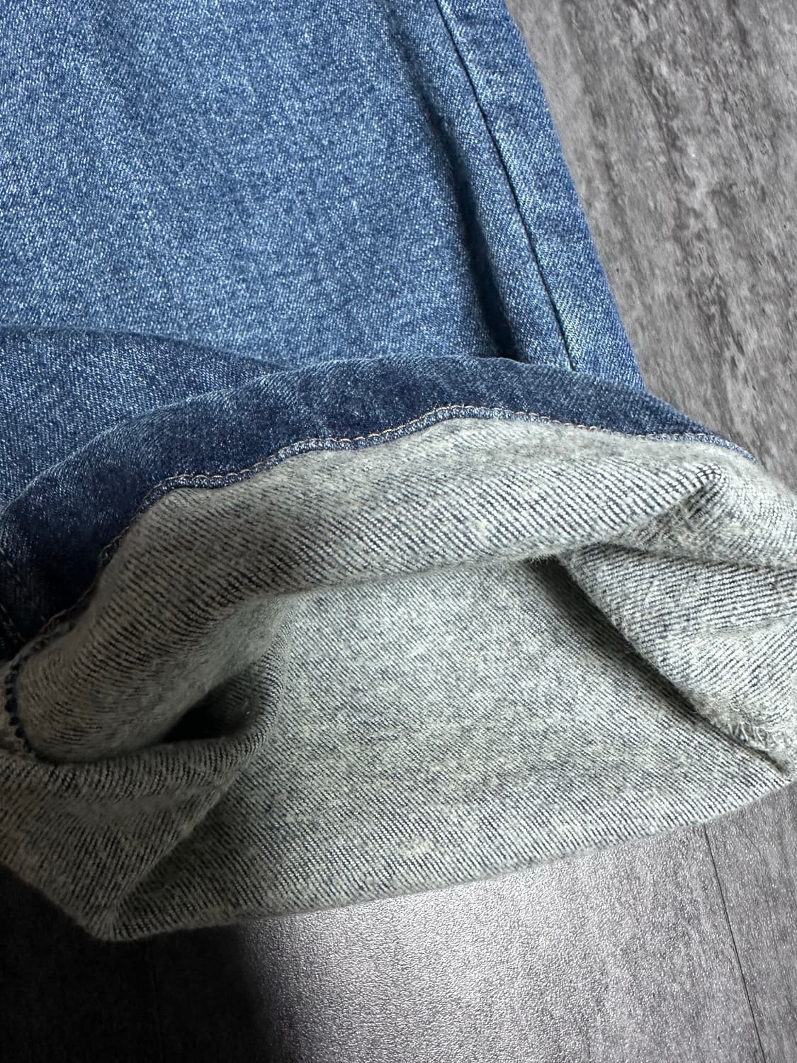 맥우드건 세미와이드핏 기모 데님팬츠(26사이즈) 상품이미지2