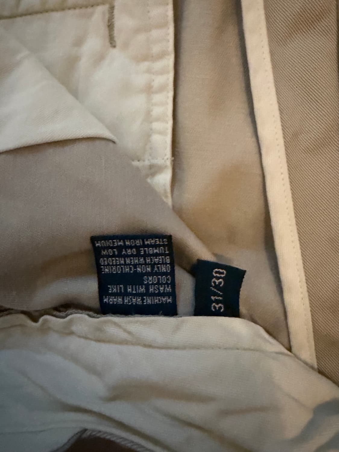 폴로 랄프 로렌 앤드류 치노 팬츠 아이보리 31/30 상품이미지5