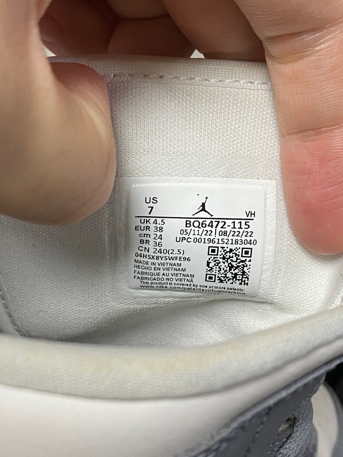 나이키 조던1 미드 스텔스 그레이 240 상품이미지7