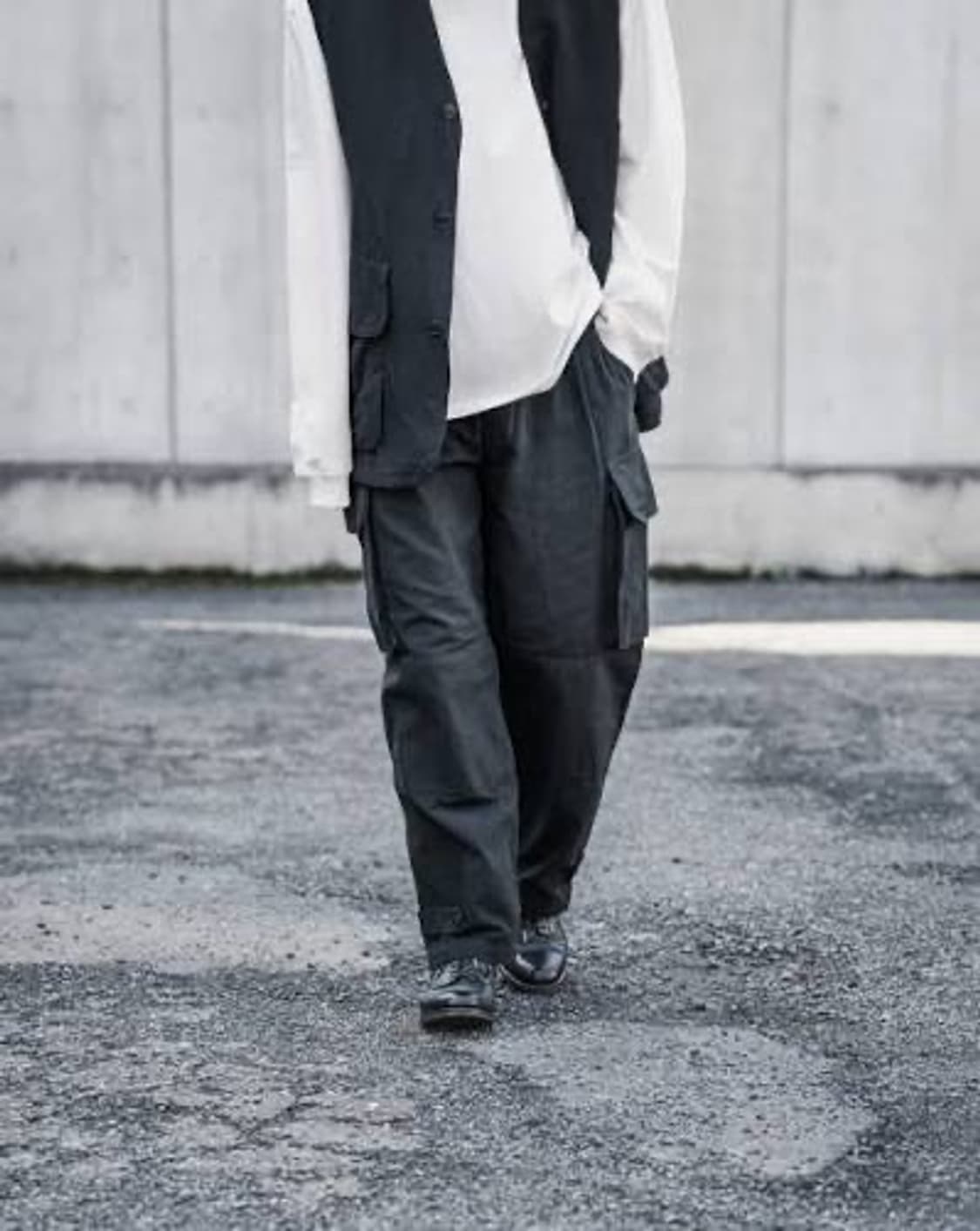 [3]코모리 프랑스군 M47 블랙 6포켓 카고팬츠 상품이미지4