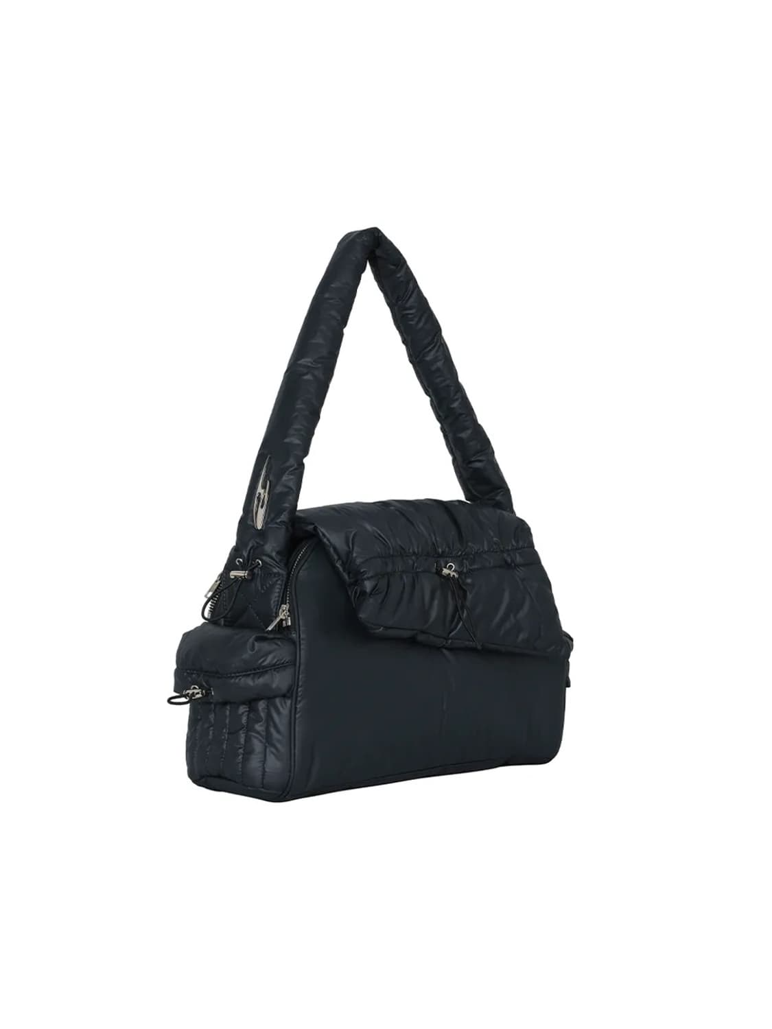 YEEL leey 셔링 숄더 패디드 패딩 백 네이비 상품이미지2