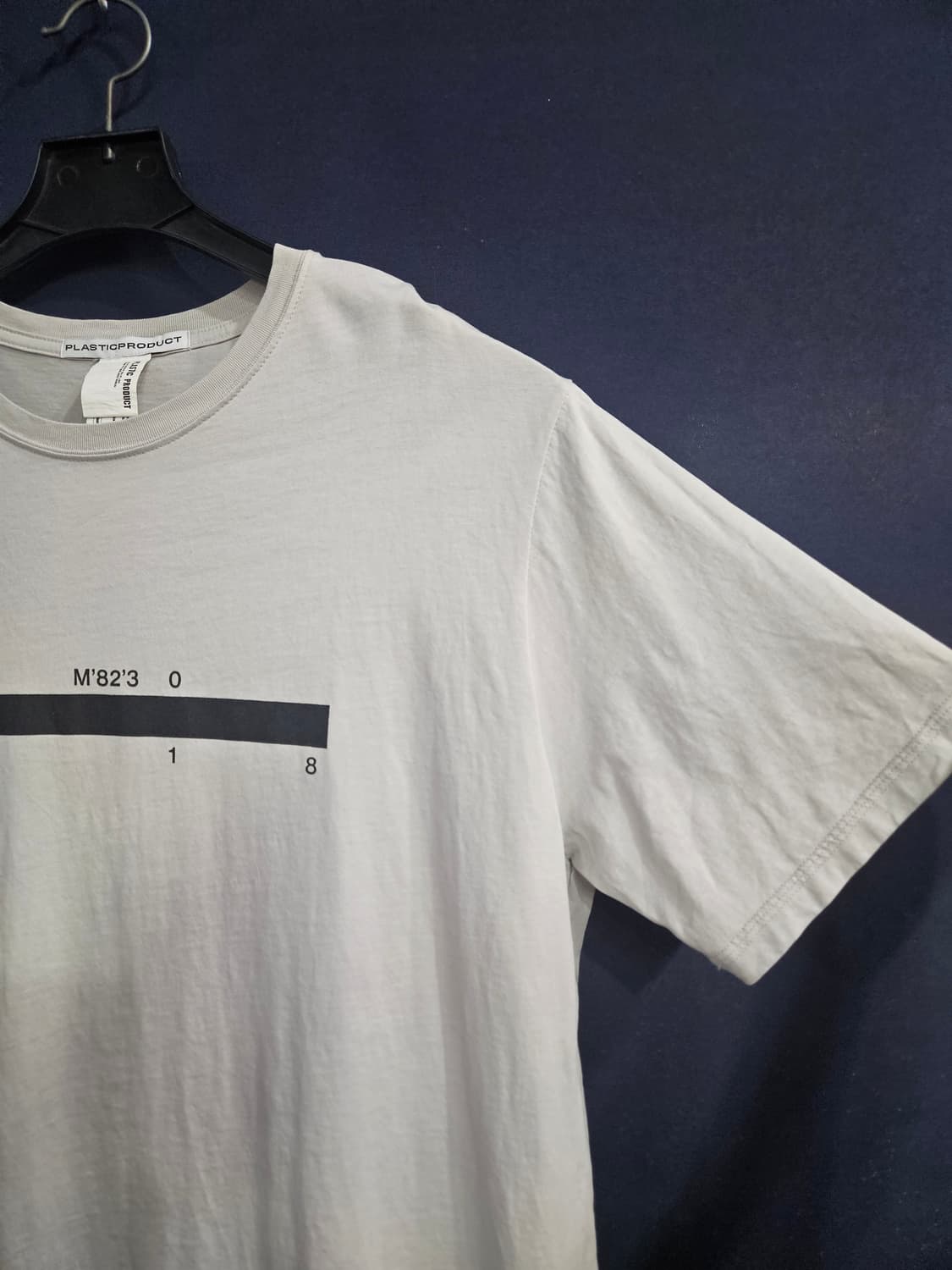 플라스틱 프로덕트 라이트그레이 남성 오버핏 95~100 반팔티  상품이미지4