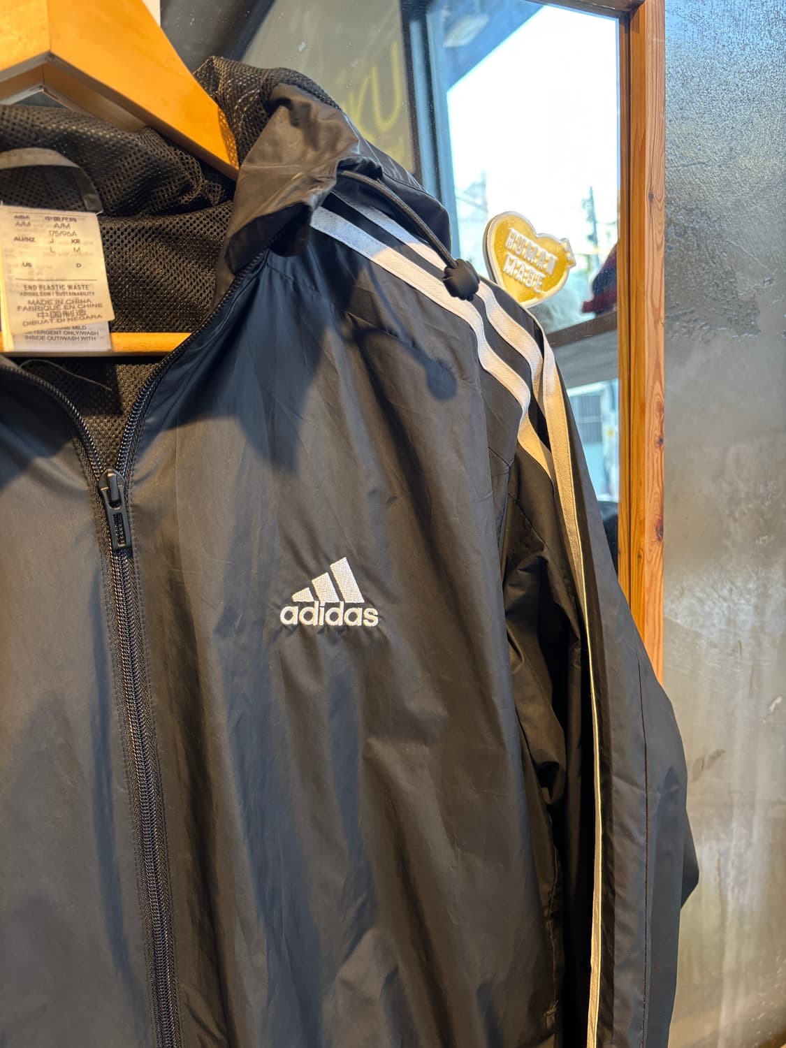 아디다스 블랙 바람막이 M 상품이미지5