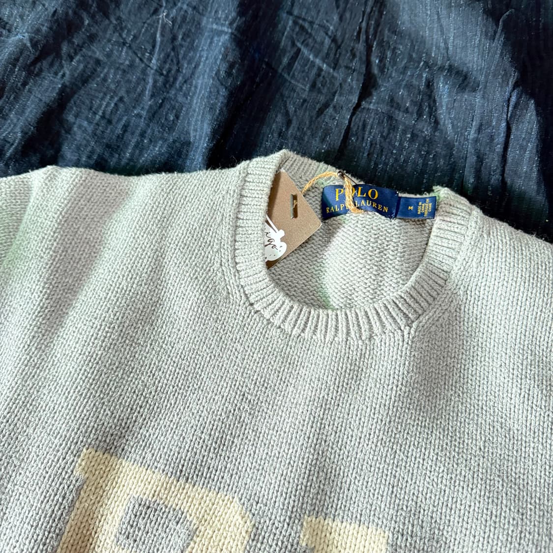 폴로 랄프로렌 RL 로고 인타르시아 코튼 스웨터 M 상품이미지2
