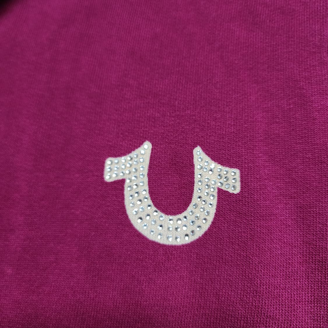 트루릴리젼 Y2k 키치 하이넥 코튼 트레이닝 셋업 (자주빛)
 상품이미지5