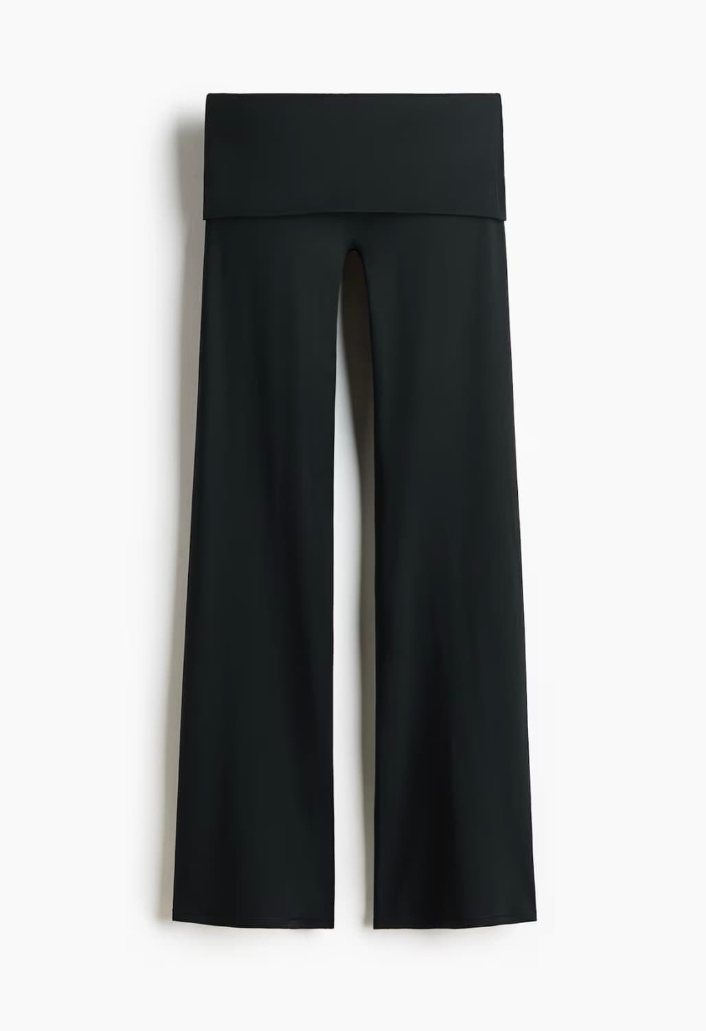 H&M FOLD-OVER 플레어 스포츠 레깅스 LYCRA® 블랙 L 상품이미지3