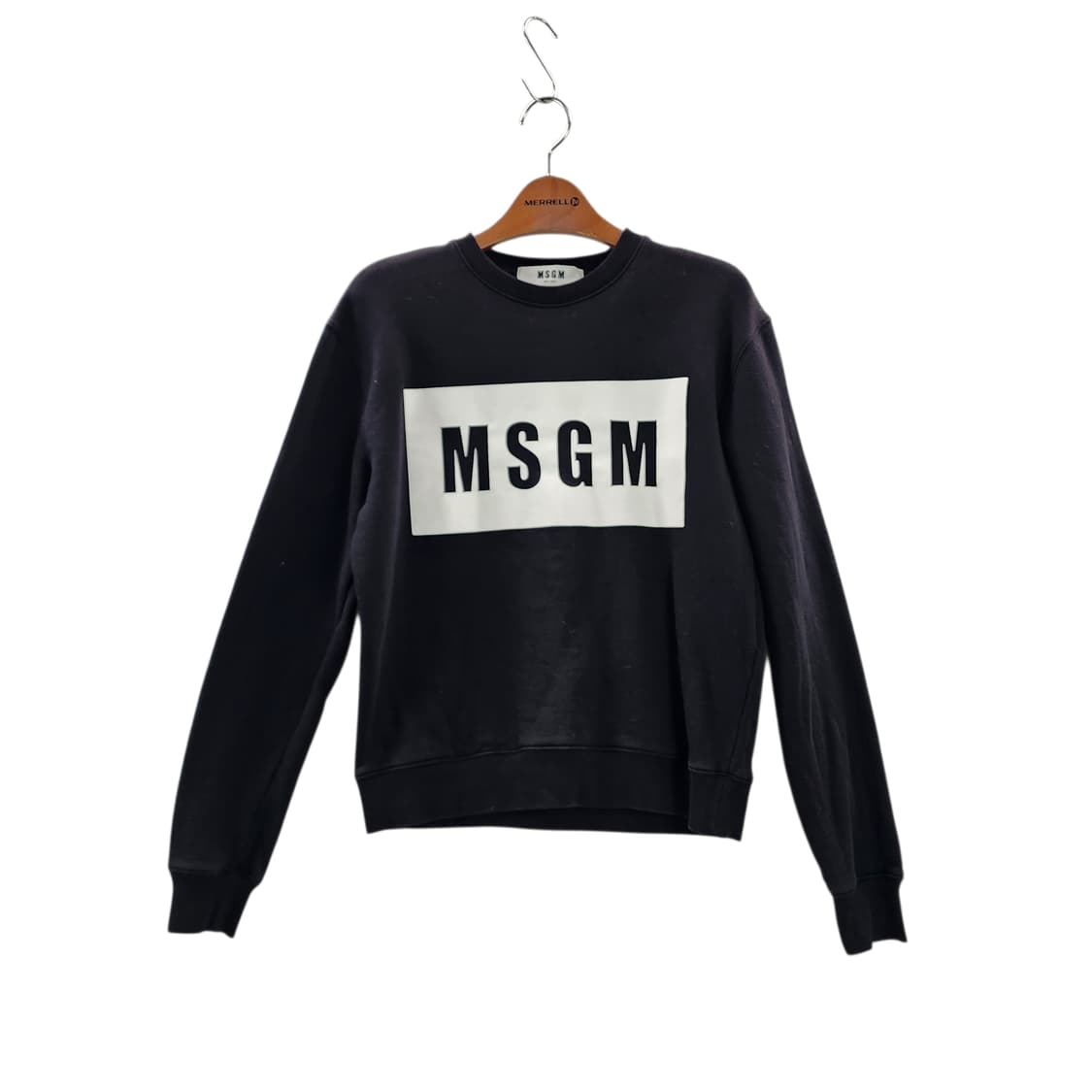 [S] MSGM 엠에스지엠 박스 로고 기모 맨투맨 상품이미지1