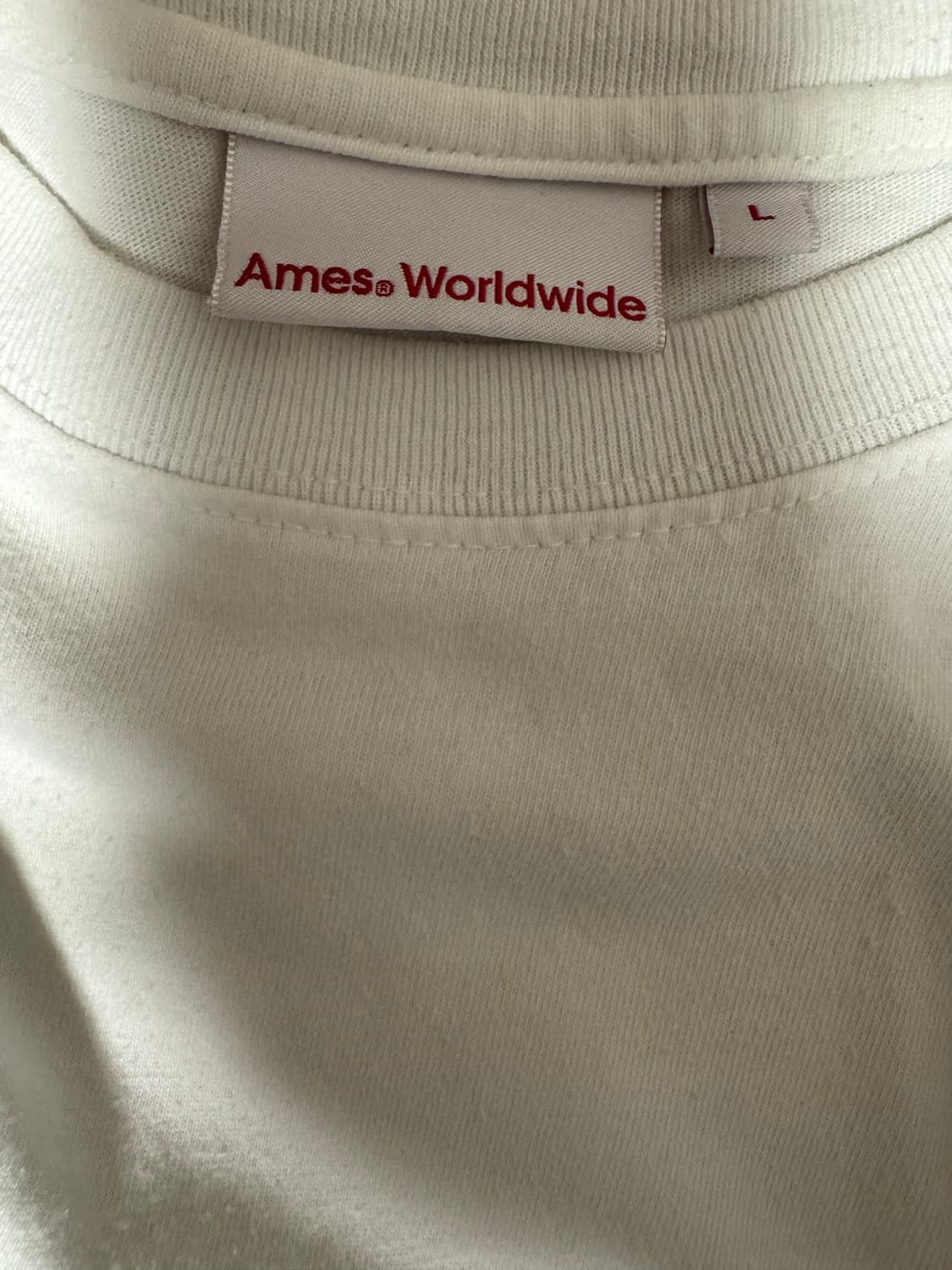 챔피온십 화이트/블랙 반팔 티셔츠 상품이미지3