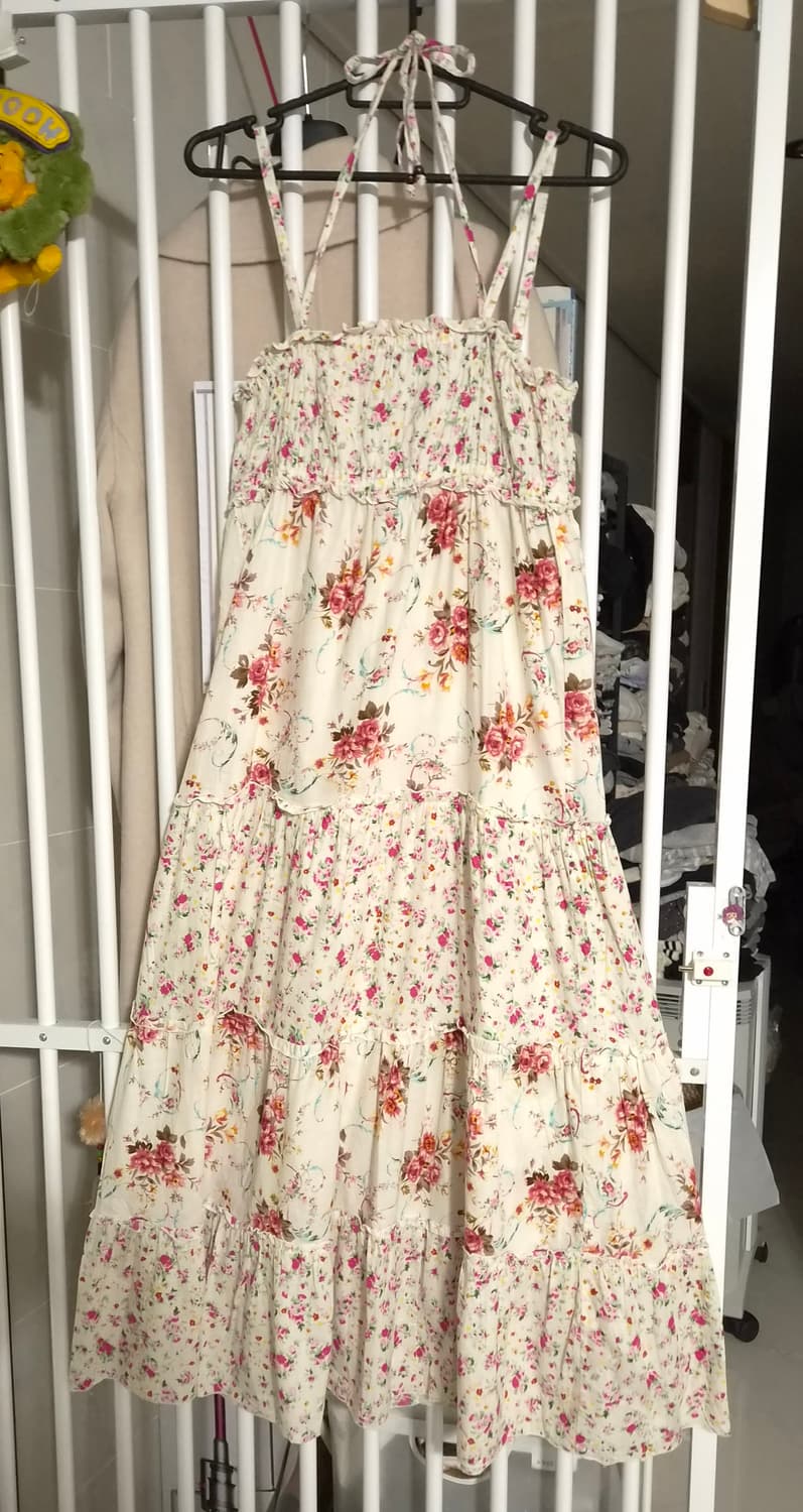 일본브랜드 패치워크 모리걸 롱 원피스 상품이미지1