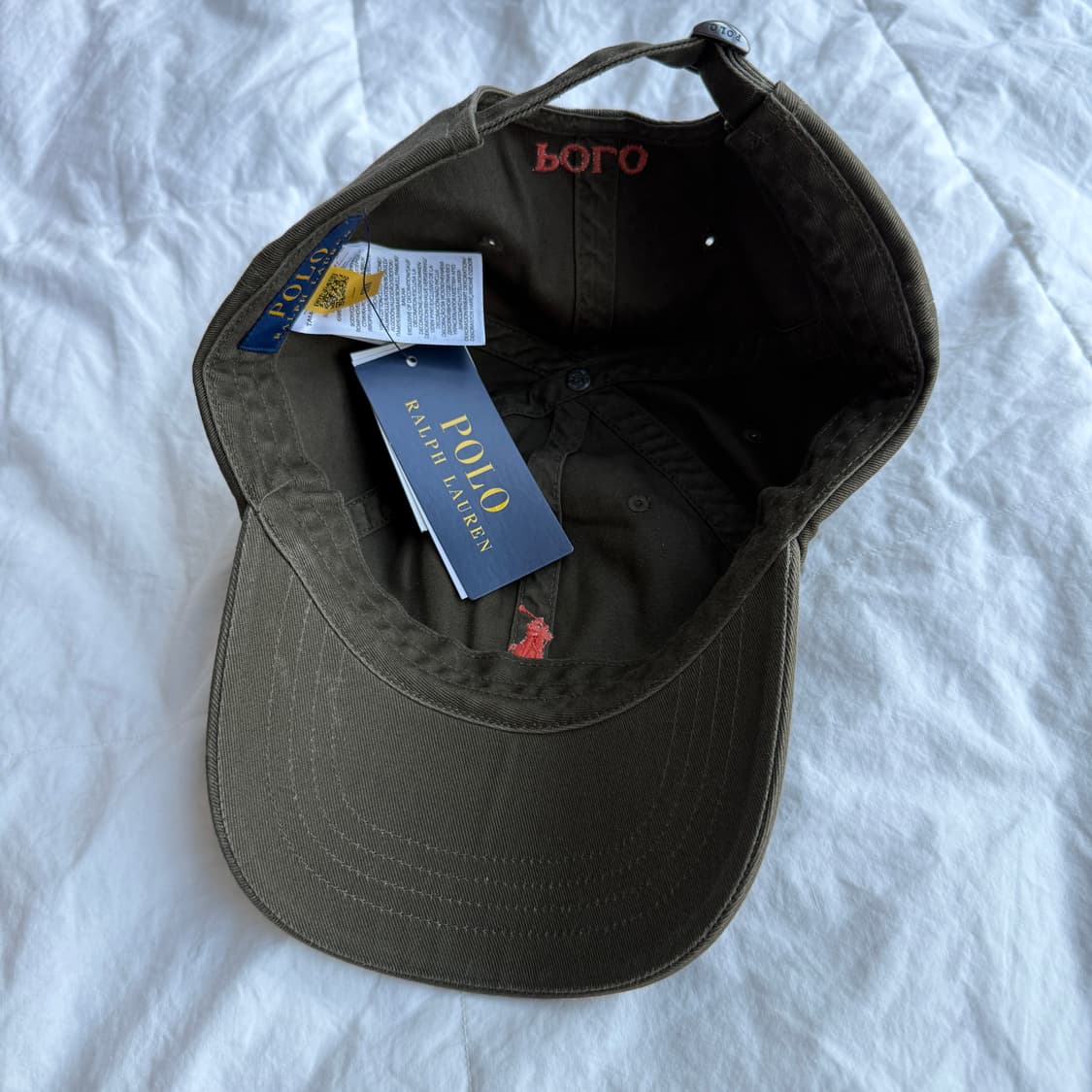 폴로랄프로렌 치노 모자 볼캡 카키 상품이미지3