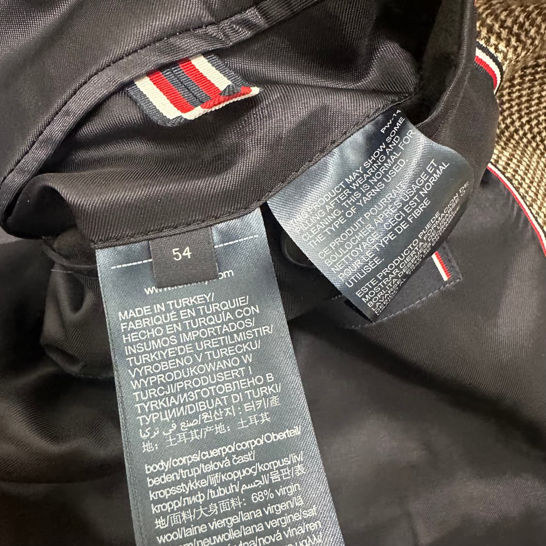 타미힐피거 체크 블레이져 자켓 L-XL 상품이미지10