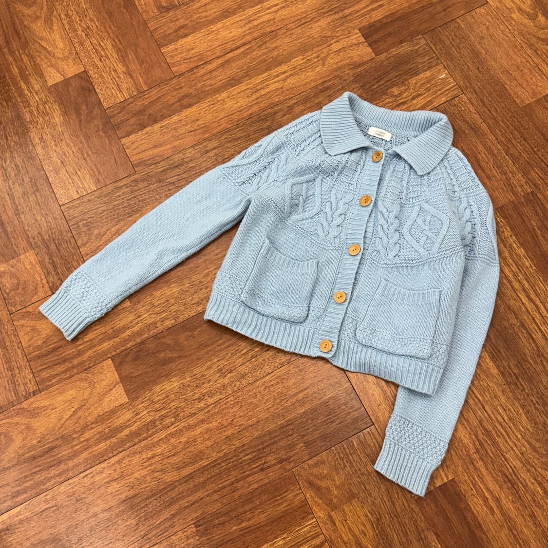 여성용 FREE 스튜디오톰보이 케이블 니트 가디건  상품이미지3