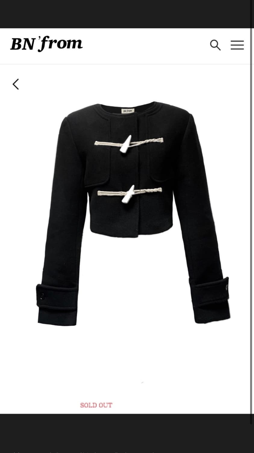 비엔프롬 떡볶이 코트 (손목 자수O) 상품이미지1