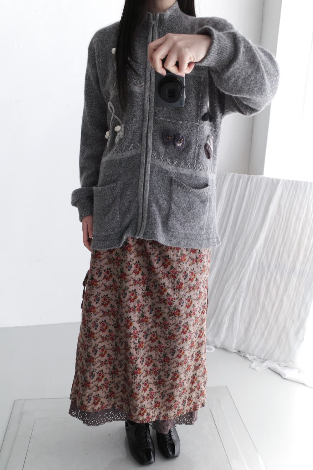 wool winter zip-up 상품이미지6