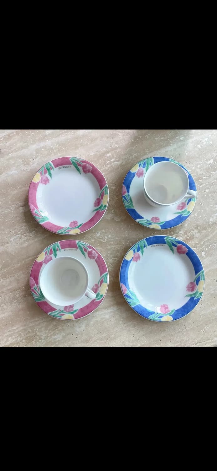 지방시 트리오 찻잔 그릇 접시 6p세트 상품이미지2